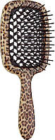 Расческа для волос Janeke Superbrush 1830 the Original Italian Patent леопардовая с черным