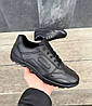 Чоловічі шкіряні кросівки (натуральна шкіра) чорні демісезонні, чоловіче взуття весна осінь розмір 39 40 41 42 43 44 45 46, фото 3
