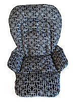 Чохол DavLu на стільчик для годування Bambi M 3233 абстракція на чорному (000036)