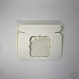 ❎ Коробка ОПТ, 150*150*60 мм,【ящик - 𝟮𝟱𝟬 шт】, з вікном, біла, фото 7