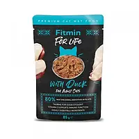 Fitmin For Life cat pouch adult duck 85g 10шт