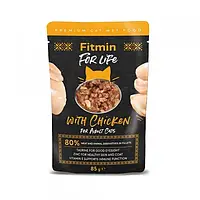 Fitmin For Life cat pouch adult chicken 85g 10шт