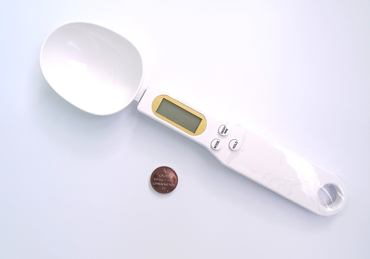 Електронна мірна ложка-ваги, LCD дисплей, батарейка, фото 1