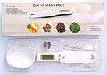 Електронна мірна ложка-ваги, LCD дисплей, батарейка, фото 2