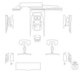 Комплект викрійок для салону BMW 7 series 5 seat 2023 -