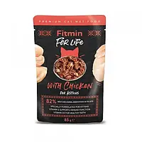 Fitmin For Life cat pouch kitten chicken 85g 10шт