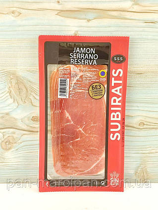 Хамон нарізка Subirats Jamon Serrano Reserva 100г Італія