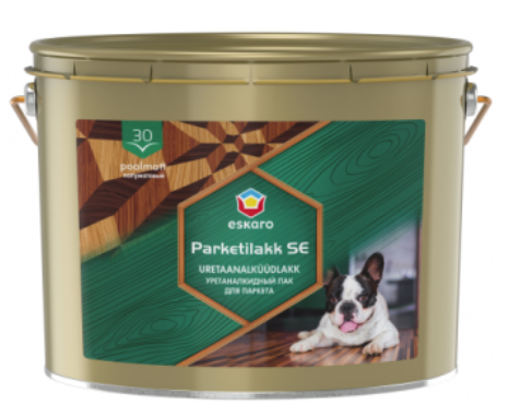 Лак алкід-уретановий для паркету ESKARO PARKETILAKK SE 30 (під тонування, прозорий) 1л