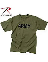 Футболка тактическая Армии США оливковая Rothco "ARMY" Olive Drab