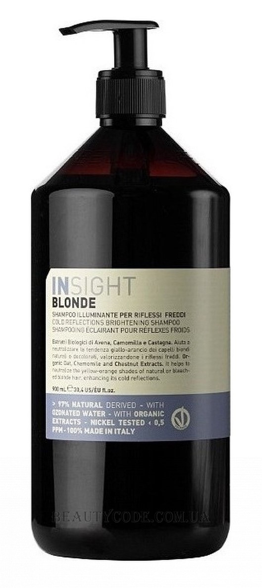 Шампунь для підсилення холодних відтінків Insight Blonde Cold Reflections Shampoo 900 мл