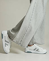 Кросівки жіночі Kento 15514 36 біло-сірі шкіра, фото 2