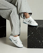 Кросівки жіночі Kento 15514 36 біло-сірі шкіра, фото 3