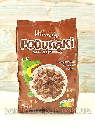 Сухий сніданок злакові шоколадні подушечки Vitanella Podusiaki 325г Польща