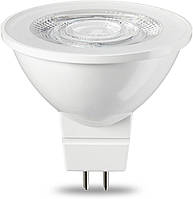 Лампочка светодиодная LED GU5.3 MR16 теплый белый 6W 220V