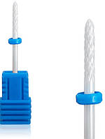 Керамічна насадка для фрезера Lpnails голка 35, синяEStyle