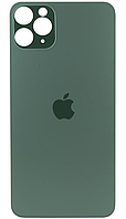 Задня кришка iPhone 11 Pro зелена Matte Midnight Green (великий виріз під камеру)