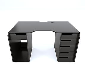 Геймерський ігровий стіл Legion каркас ЛДСП чорний (Comfy-Home ТМ)
