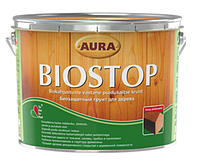 Грунтовка антисептическая AURA BIOSTOP для древесины Безцветный