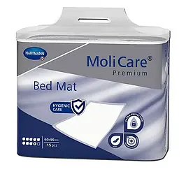 Пелюшка поглинаюча MoliCare® Premium Bed Mat  60x90 см 15шт з суперабсорбентом 9 крапель
