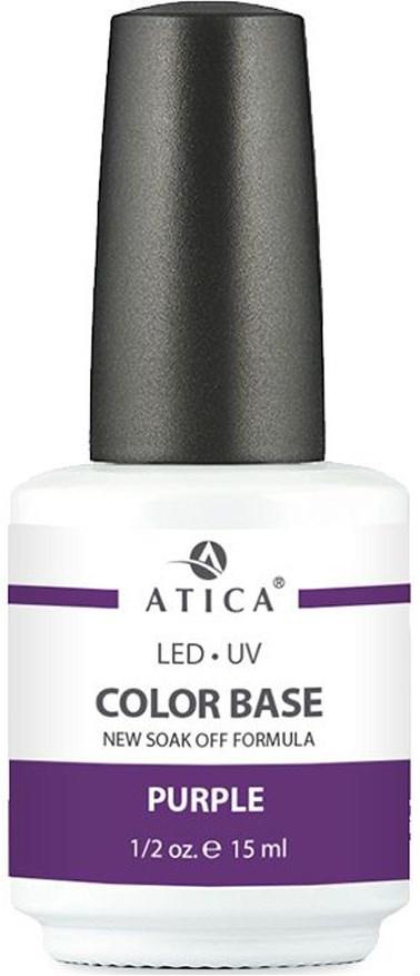 Color Base Atica Gel Purple (soak off) 15 мл
