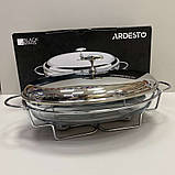 Марміт скляний з металевою кришкою 3 л Ardesto Black Mars AR2414FW, фото 4