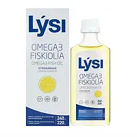 Жирные кислоты ОМЕГА-3 (1560 мг) LYSI, вкус лимона, 240 мл