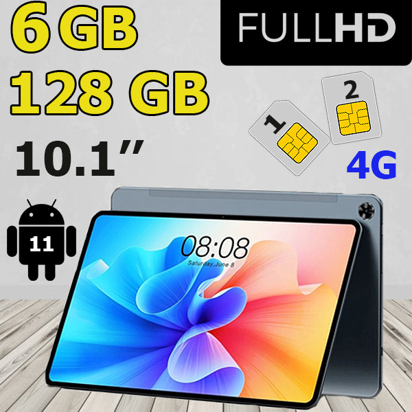 Планшет-телефон! Монстр Teclast  M40 Pro FHD android 11 6/128 LTE 2 sim c 3G/4G