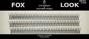 Вії пучкові Fox Look, 12D, C 0.10: 12mmEStyle