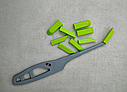 Шпатель для затирки силікону, герметика для формування швів (зелені носики), фото 5