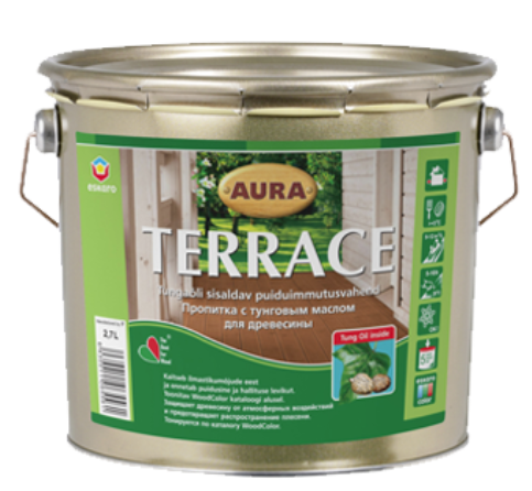 Олія атмосферостійка для терас AURA TERRACE 0.9л