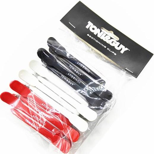 Набір затискачів для волосся, перукарні TONI&GUY пластикові, 12 шт AVADONA