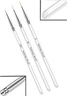 Набір лайнерів для дизайну нігтів Lpnails + пушер 3 штEStyle