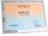 Верхние формы Komilfo SoFast Nail Forms Almond 240шт