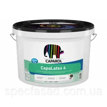 Фарба інтер'єрна латексна матова для стін та стелі Caparol CapaLatex 4 біла 10л