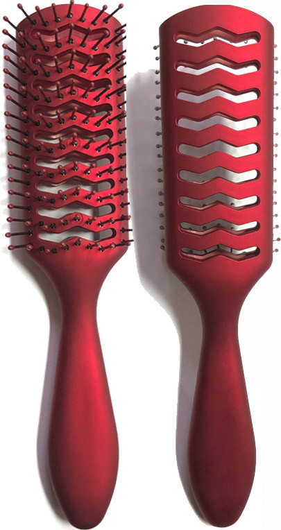 Гребінець продувний AVADONA для укладання волосся, червонийEStyle