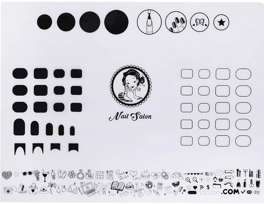Силіконовий килимок Lpnails для стемпінгу, серія АEStyle