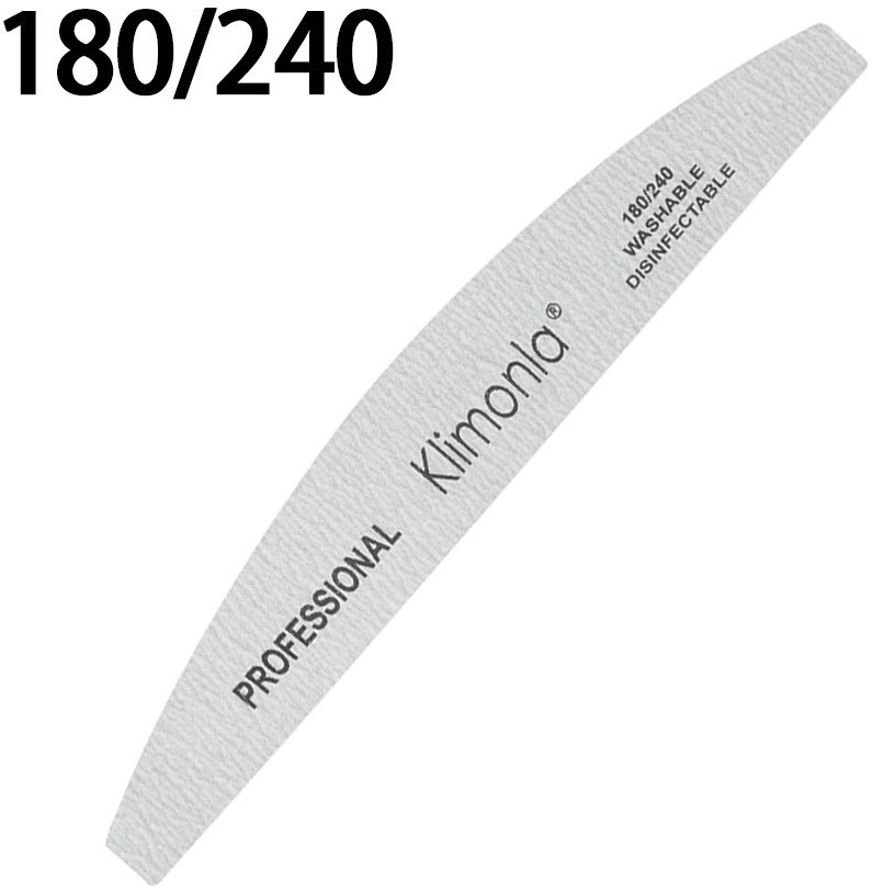 Пилочка Klimonla півколо сіра 180/240EStyle