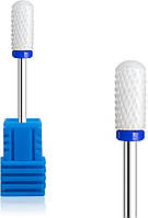 Керамічна насадка для фрезера Lpnails барабанчик 23, синяEStyle