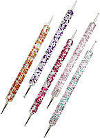 Набір дотсів різного діаметру для дизайну нігтів Lpnails двосторонні 5 шт.