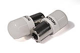 Світлодіодна лампа StarLight T25 6 діодів SMD 3030 12-24 V 5 W WHITE матова лінза з керамічним ободом, фото 2