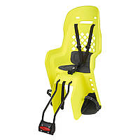 Кресло детское Polisport Joy FF 29" крепеж на штырь под седло 9-22 кг неоновый желтый