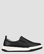 Сліпони низькі жіночі чорні натуральна шкіра Україна VM Villomi — розмір 37 (23,5 см) (модель: