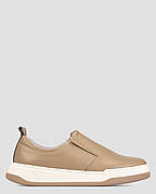 Сліпони низькі жіночі бежеві натуральна шкіра Україна VM Villomi — розмір 37 (23,5 см) (модель: