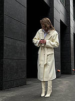 Женское кашемировое пальто Love пояс в комплекте Kvf143