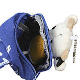 Дитяча нагрудна сумка-рюкзак Lesko A-407 Cow Blue на одне відділення з ремінцем (12206-67755), фото 3