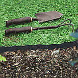 Бордюр хвилястий газонний 9 м х 10 см світло-сірий Bradas, фото 2