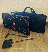 Кований розбірний мангал-валіза на 10 шампурів (3 мм)