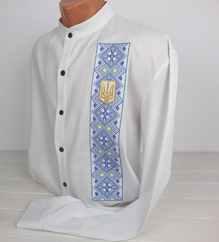 Чоловіча сорочка з вишивкою Український стиль, сорочка вишита, сорочка вишиванка, сорочка з вишивкою