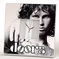 Часы "The Doors. Джим Моррисон" креативный подарок для фанатов, музыкантов и любителей рок музыки, в бар, клуб
