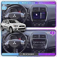 Штатна магнітола 10" Lesko для Mitsubishi ASX I 2010-2013 2/32Gb/ Wi-Fi GPS Optima Міцубісі 4 шт., фото 3